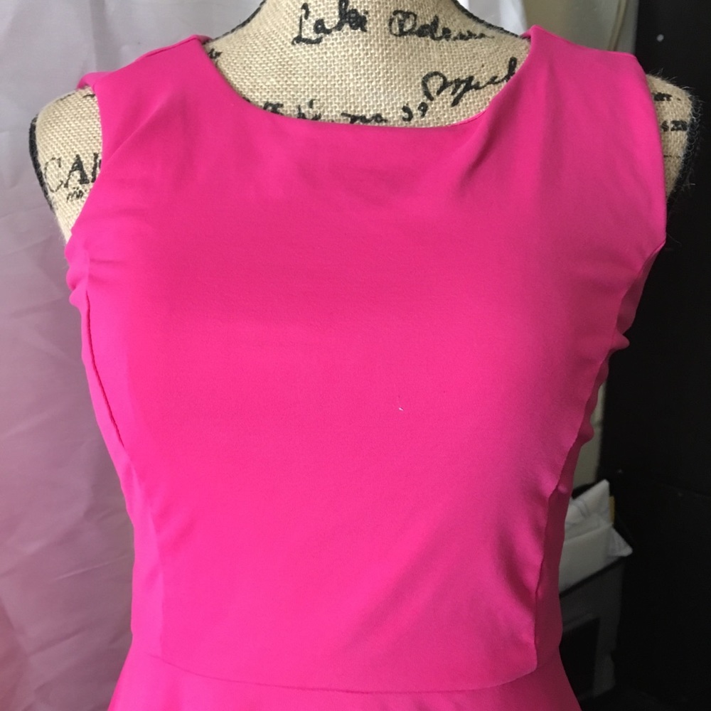Hot pink dress